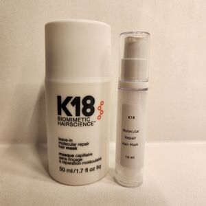 K18 Biomimetic Hairscience Mini Leave-In Molecular Repair Hair Mask 10 ml